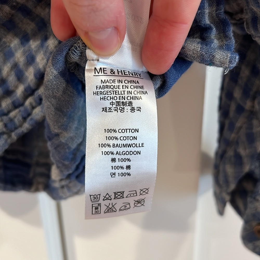 Me & Henry checked button down - Picture 4 of 5